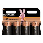 duracell plus d alkaline batteries - 4 pack