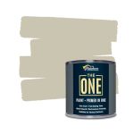 The One All-in-one Paint & Primer - Cotton Matt 8.5 Fl OZ 250ML 1 Coat Formula Easy Indoor & Outdoor Decorating For Home & Garde