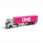 1:64 Alloy Scania Truck With Container Yellow