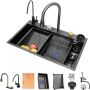 Puresteel JG20375638 75CM Premium 304 Stainless Steel Sink