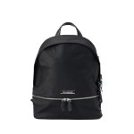 Ikon Nylon Zip Backpack -black