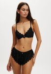 Cotton On Broderie Underwire Bra - Black