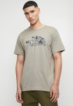 M Short Sleeve Easy T - Clay Grey-tnf Black 3D Summit Mesh Print