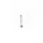 Tourmaline Dot Pendant Charm In Silver