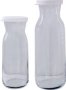Ltp Set Of 2 Glass Refrigerator Bottles With Silicon Stoppers 1L & 500ML