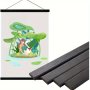 Versatile Magnetic Hanging Scroll Frame - Lightweight Detachable Wall Art Clip For Home Decor Multiple Sizes Available