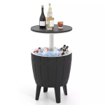 Ekko 3-IN-1 Extendable Tabletop Ice Bucket Perfect For Backyard Parties - Black