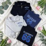 Off Campus Back And Pocket & Sleeve Design Tops