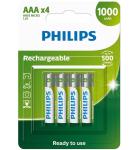 Philips Rechargeable Battery Aaa 4 Pack 1000MAH