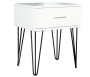 Milan Bedside Table - White