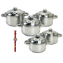 High Quality 10 Piece Stainless Steel Pot Set