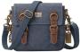 Troop London Organic Cotton Across Body Small Travel Bag Blue