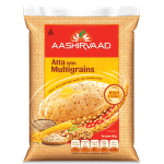 Multigrain Whole Wheat Flour Multigrain Atta 6 Grains Flour Blend 5KG - High-fiber Nutrient-rich Blend Of Wheat Oats Soy Chana