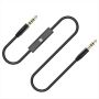 1.2M Jack 3.5MM Audio Cable Car Aux Cable For Phone Headset Black