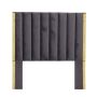 Nu Dekor - Aemilia Headboard - Double - Dark Grey