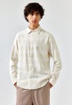 Regular Fit Flannel Shirt - Beige