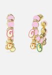 Guess Rock Candy Hoops - Light Pink & Gold