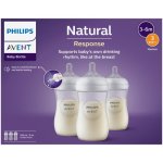 Avent Natural Response Baby Bottle 3 Pack 260ML