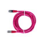 Cyberdyne CZK-1458 Cat. 6E Ftp Strand Cable Transparent Red 2M