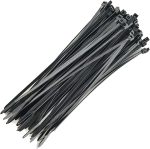 Ellies Cable Tie 4.8MM X 200MM – 100 Pack Size – Black