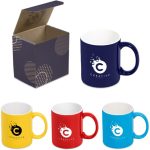 Omega Mug In Bianca Custom Gift Box