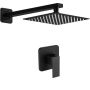 3IN1 Matte Black Shower Head Arm And Faucet Combo