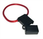 Fuse Holder Blade Inline - Red Blade Fuse Holder