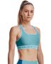 Women's Armour Mid Crossback Sports Bra - Cloudless Sky / XL