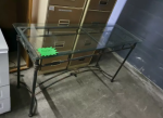 Wrought Iron Table With Glass Top