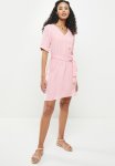 Jacqueline De Yong Divya Short Sleeve Dress - Bleached Mauve