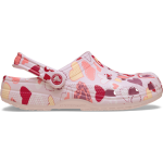 Classic Vday Clog Kids Age 5+ - Pink Milk hearts J6