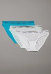 Calvin Klein Plus Bikini 3 Pack - Cool Breeze white island Reef