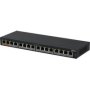 Dahua 16-PORT Unmanaged Gigabit Poe Switch Poe Budget Total 190W Black