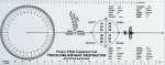 Pooleys Tricolore Protractor