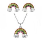 DESTINY 925 Silver Kid's Rainbow Set With Swarovski Crystals
