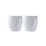 Maxwell & Williams Blend 2 Piece 80ML Double Wall Cup Set Clear