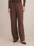 Enya Elastic Wide Leg Pants - 16 Espresso Set