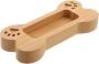 Cute Dog Shaped Wooden Business Card Holder Creative Desk Organizer
