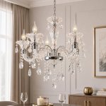 Polished Chrome 5-LIGHT Crystal Chandelier