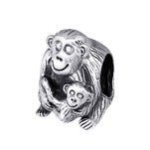 B27-C10220 - 925 Sterling Silver Monkey European Charm Bead