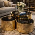 Lucid Gold 3-PIECE Nesting Coffee Table Set