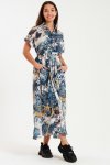 Victoria Flare Summer Short Sleeve Maxi Dress With Pockets