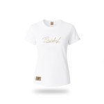 Ladies "boerboel" T-Shirt Metallic Puff Print - White - 3XL