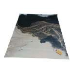 Smte 200CM By 150CM Modern 3D Geometric Design Area Rug A48 With Smte Keyring With Keychain