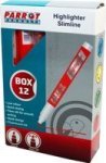 Slimline Marker Highlighters Box Of 12 - Orange
