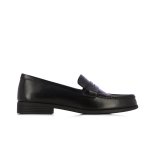 Slip-on Leather Loafer -black