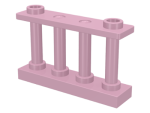 Parts Fence 1 X 4 X 2 Spindled With 2 Studs 30055 - Pink