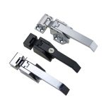 Stainless Steel Or Zinc Alloy Storage Handle Industrial Tight Closed Door Handle 1PCS Black Unlocked Exposed Unlocked A