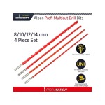 Alpen Cassette Profi Multicut 4 Pcs. 8.0 I 10.0 I 12.0 I 14.0 X 450 With Hammer ALP57900004