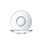 Clear Glass Saucer Arc Aroma Round Saucer 14CM Tempered Set Of 6